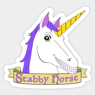 Evil Unicorn Sticker